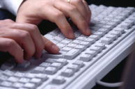 hands typing